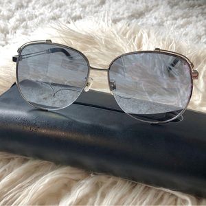 Women’s Oversized Silver Sunglasses